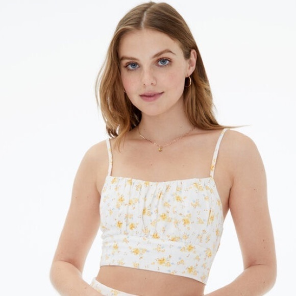 NWT Aeropostale Floral Cropped Cami Size Small - Picture 7 of 10